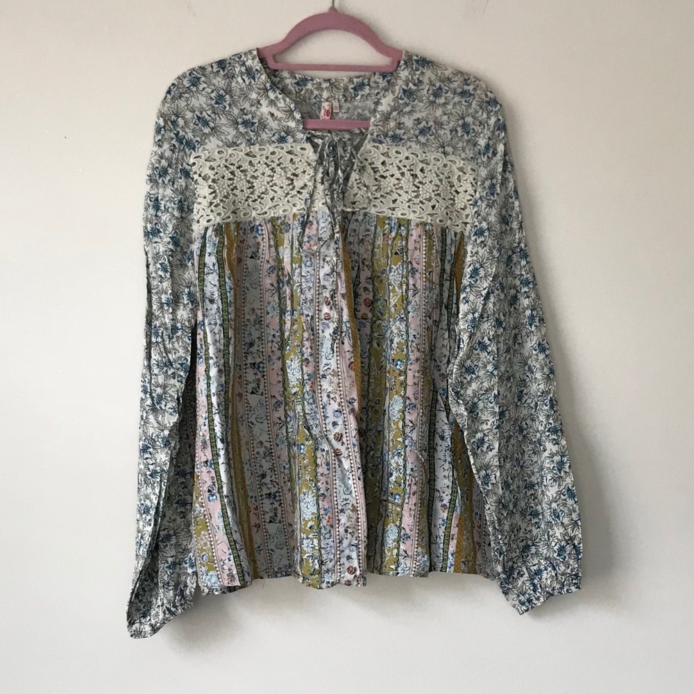 Red Camel 3XL Peasant Blouse